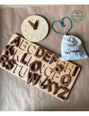 AHŞAP ALFABE PUZZLE  BÜYÜK HARF