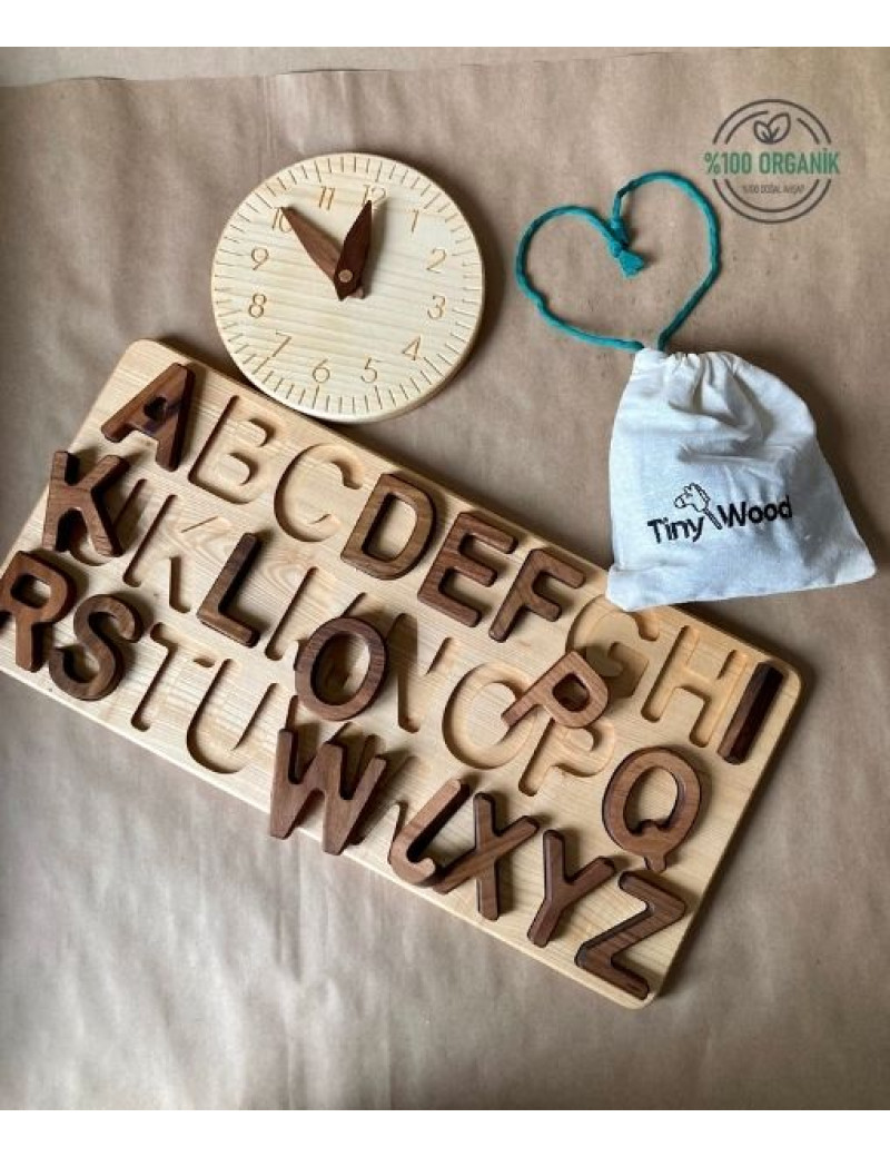 AHŞAP ALFABE PUZZLE  BÜYÜK HARF