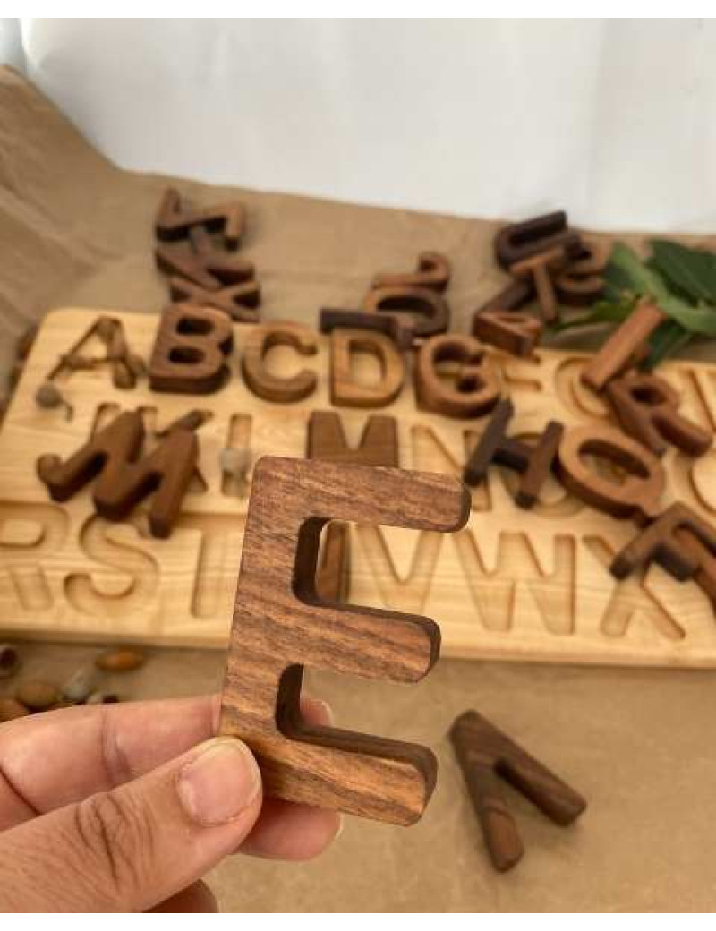 AHŞAP ALFABE PUZZLE  BÜYÜK HARF
