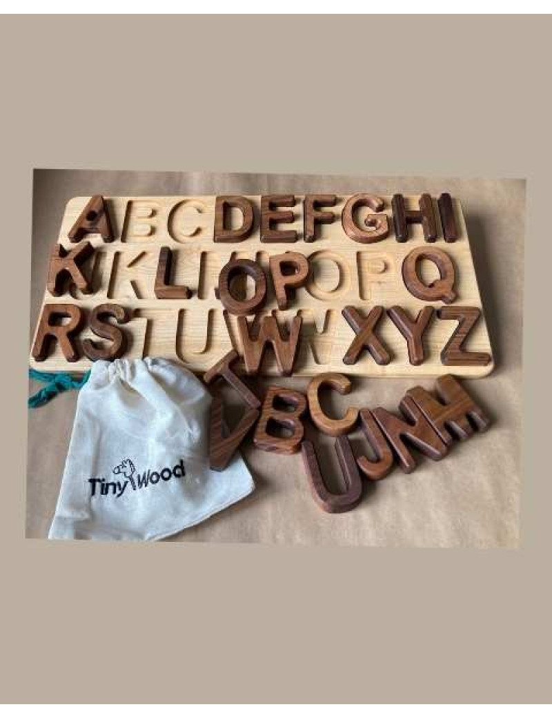 AHŞAP ALFABE PUZZLE  BÜYÜK HARF