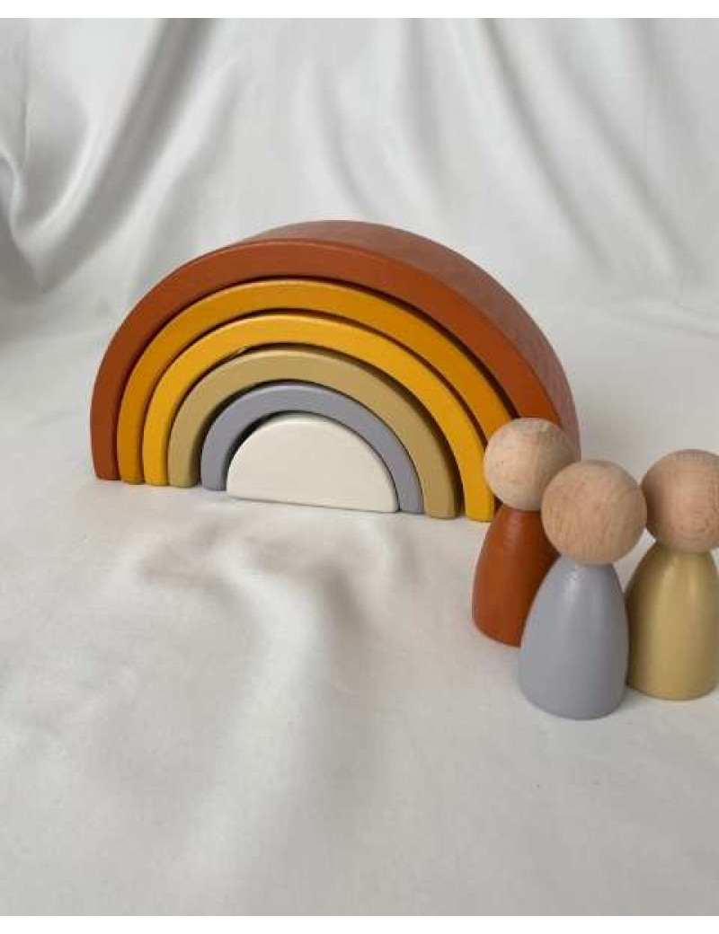 WALDORF GÖKKUŞAĞI SERİSİ 6 LI PASTEL RENK (SARI-KAHVE)