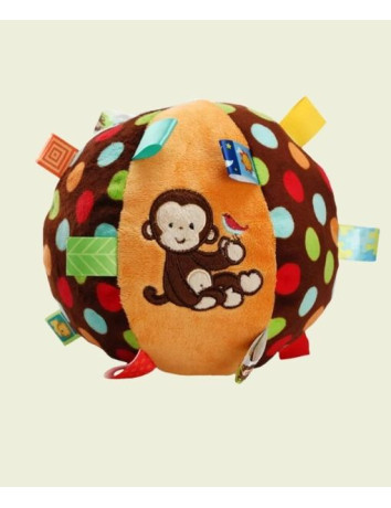 Sozzy Toys Çıngıraklı Maymun Eğitici ve Eğlenceli Top | Bebek Aktivite Oyuncağı